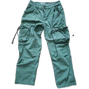 Anthropologie Pilcro Cargo Utility Pants Green 26x26 Distressed Gorp Military